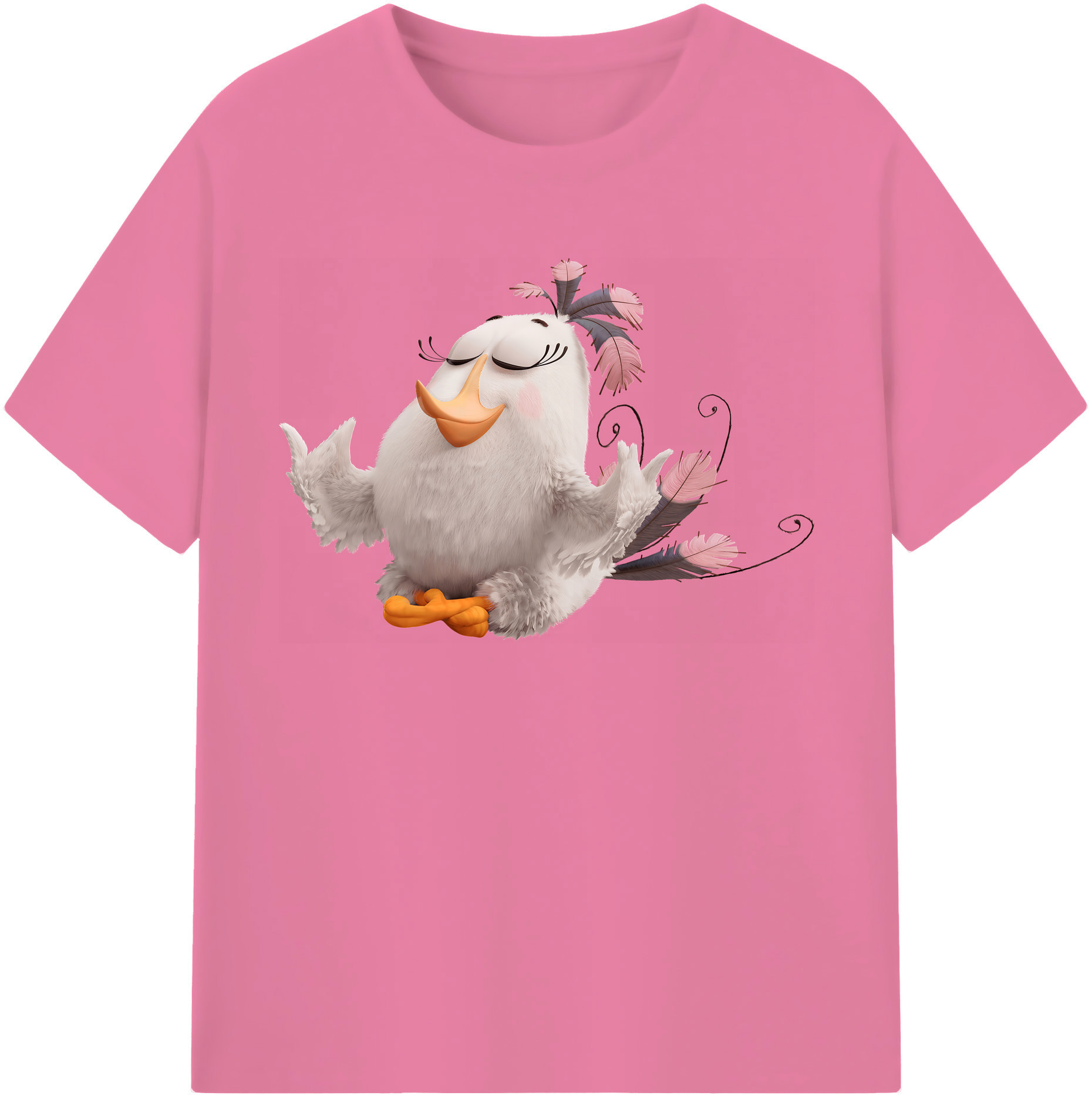 （画像用） Angry Birds アングリーバード 綿100％半袖Tシャツ（フロントプリント）